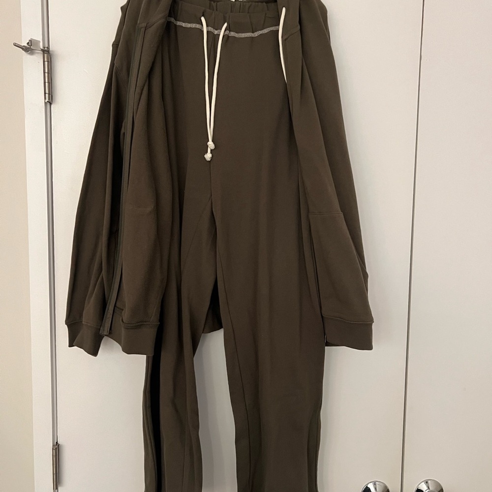 Z Supply Olive Jogger and Hoodie Set